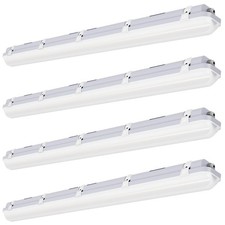JTT 4FT LED Vapor Tight Light Fixture 60W/50W/40W Options 0-10V 4Pack picture