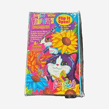 Vtg Lisa Frank Flip Outs Organizer Sunflower Kittens Sealed Diary Set P1088 picture