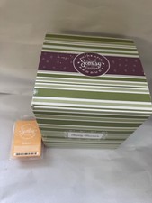 Scentsy Full Size Aqua Blue Cherry Blossom Electric Wax Warmer w/ Bulb & Box EUC picture