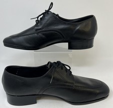 Vintage Barclay Comfort-Flex Men’s 13D Black Leather Dress Shoes NOS w/ Box picture