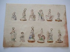 ETHEL ROSE PAINTING ANTIQUE ART DECO FIGURINE ILLUSTRATION STATUES CHERUB ANGEL picture