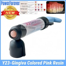 Y23 Pink Resin Dental Light Cure Gingiva Aesthetic 3D Gum Composite Resin 4g picture