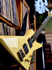 1985 Fernandes The Function BXB Explorer Bass - Vintage Cream - WHSC picture