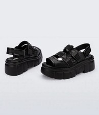 Melissa Women's Rebel Platform Sandal Size 9 in Black picture