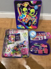 Vintage Lisa Frank Alien Metal Jumbo Tin Zoomer & Zorbit Astro And More picture