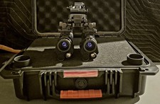 NVG20 Dual Night Vision Goggles 4x Zoom For Helmet Wilcox L4 Mount With Bridge picture