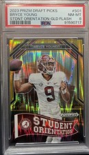 2023 Prizm Draft Picks-StudentOrient. Bryce Young #SO-1 Gold Flash Prizm /49(RC) picture