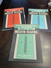 Vintage 1958 Modern Reading Books 1 2 &3 Reading Improvement Skilltext  Merrill picture
