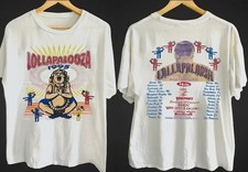 Lollapalooza T-Shirt, Vintage 1995 Lollapalooza Music Festival T-Shirt picture