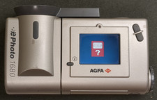 Agfa ePhoto 1680 Digital Camera 1.3MP silver w soft travel case Tested powers on picture