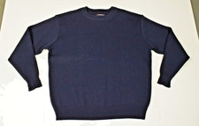 Vintage Filson Crew Neck Guide Sweater Mens M Navy Fine Ribbed Knit MadeUSA 2003 picture