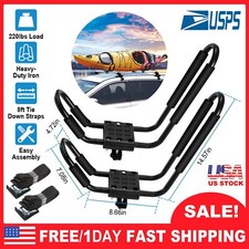 2PCS Canoe Boat Kayak Roof Rack Car SUV Truck Top Carrier Cross J-Bar Roof Mount picture