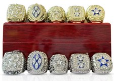 5 pcs Ring 1971 1977 1992 1993 1995 Dallas Cowboys ring set gift！！ picture