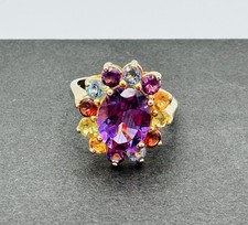 JTV (similar to QVC) 18K gold plated over sterling silver multi-color gemstones picture