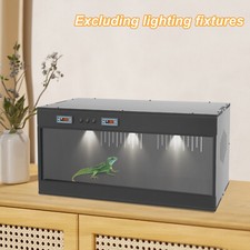 Reptile Terrarium Tank PVC Tempered Glass Enclosure Cage Lizard Snake Vivarium picture