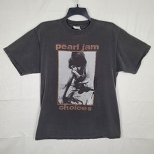 Vintage 1992 Pearl Jam Choices XL T-Shirt Kids Prefer Crayons To Guns *FLAWED* picture