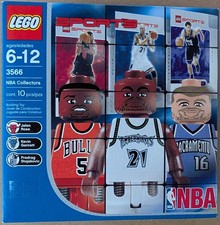 LEGO 3566 NBA Collectors 7 Set NEW Sealed Kevin Garnett Jalen Rose 2003 NOS picture