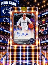 2025-26 Bowman Chrome 1stKiyomi McMiller Auto /25 Orange Reptilian PENN STATE picture