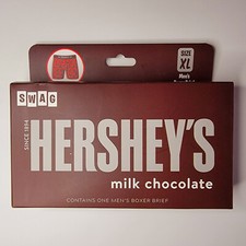 SWAG HERSHEYS Boxer Briefs Mens XL RED Underwear GAG GIFT CANDY FATHERS DAY NWT picture