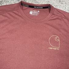 Carhartt Force Sun Defender T-Shirt Men's L Salmon Fast Dry UPF 50 picture