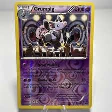 Pokémon TCG  GRUMPIG 31/124 REVERSE HOLO RARE  FATES COLLIDE 2016 Card picture