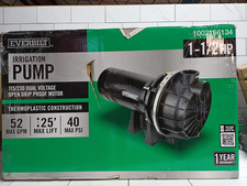 Everbilt HDLS15P Lawn Irrigation Pump Plastic 1-1/2HP, 52 GPM OPEN BOX picture