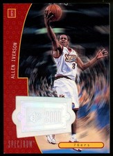 Allen Iverson 1998-99 SPx Finite #163 Spectrum #/75 Rare Philadelphia 76ers SSP picture