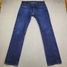 Schaeffer's Garment Hotel Selvedge Jeans Indigo Straight Leg Made In USA 35x34 picture