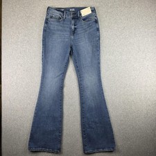 a.n.a High Rise Flare Jeans Womens 8 29x33 Medium Wash Stretch Denim NWT picture