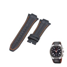 Sportura 7T62-0ED0 15mm Black Leather Watch Strap For Seiko picture