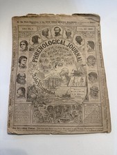 1867 Antique Phrenological Journal, Life Illustrated, Discredited Medical 19th C picture