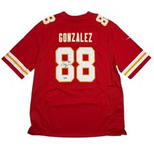 Autographed/Signed Tony Gonzalez Chiefs Authentic Nike Red Jersey BAS COA picture