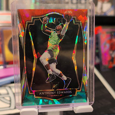 Panini 2020-21 Select Premier Level Anthony Edwards RC #169 RWG Cracked Ice picture
