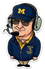 🏈 Michigan Wolverines “Bo Schembechler” Sticker 🏈 picture