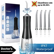 Waterpik Cordless Dental Water Flosser Oral Irrigator Teeth Cleaner 5 Jet Tips picture