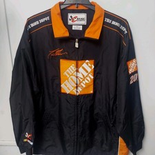 Vtg Chase Authentics XXL Tony Stewart #20 Home Depot NASCAR Nylon Zip-Up Jacket picture