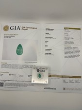 GIA Certified Colombian Emerald 2.48ct • Natural Transparent Green • Pear Cut picture