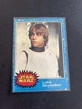 1977 Topps STAR WARS Luke Skywalker Rookie Card 50th Anniversary BLUE Series #1 picture