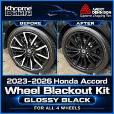 Gloss Black Premium Chrome Delete Vinyl – 2023–2026 Honda Accord Sport Wheels picture
