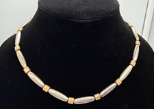 Rare Retired James Avery 14K Gold & Sterling Silver 925/585 Beaded Necklace 18