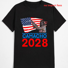 Funny Election T-Shirt Inspired by Idiocracy President Camacho 2028 Unisex S-5XL picture