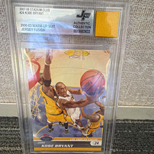 Topps 2007-08 Stadium Club Kobe Bryant #24 Jersey Fusion Memorabilia JSA Lakers picture