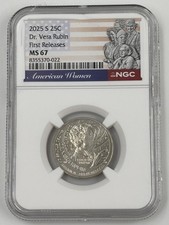 2025 S DR VERA RUBIN AMERICAN WOMEN  AWQ NGC MS 67 FIRST RELEASES⭐SHIPS NOW⭐ picture