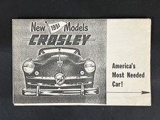 1951 Crosley New Models Sales Brochure / Sales Catalog picture