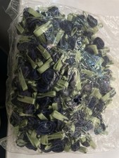 144 Mini Satin Ribbon  Flowers 1” With Green Leave   picture