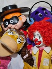 Vintage Mcdonald's Dolls Ronald, Birdie, Grimace, Hamburglar. Rare picture