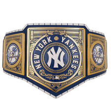 New York Yankees Legacy Wrestling Championship Replica Title Belt 2mm Brass  picture