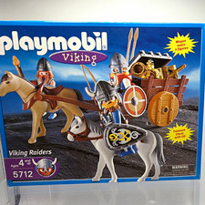 Playmobil 5712 Viking Riders NEW FACTORY SEALED Unopened Retired Vintage Set picture