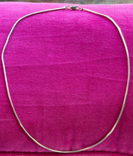 Vintage MILOR Italy 925 Sterling Silver Flat Chain Necklace 16