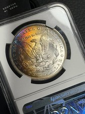 1896 NGC MS64 Morgan Silver Dollar - Stunning Sunset Toner🔥🤩🌅 PQ Color picture